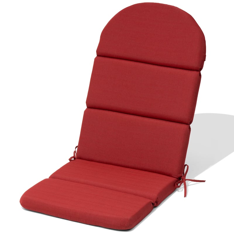 Patio Outdoor Adirondack Chair Cushion with Ties - 1PC - CHILI