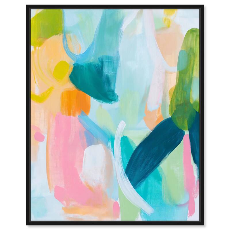 Layered Lush II Canvas by Art Remedy - 36" x 45" - Black