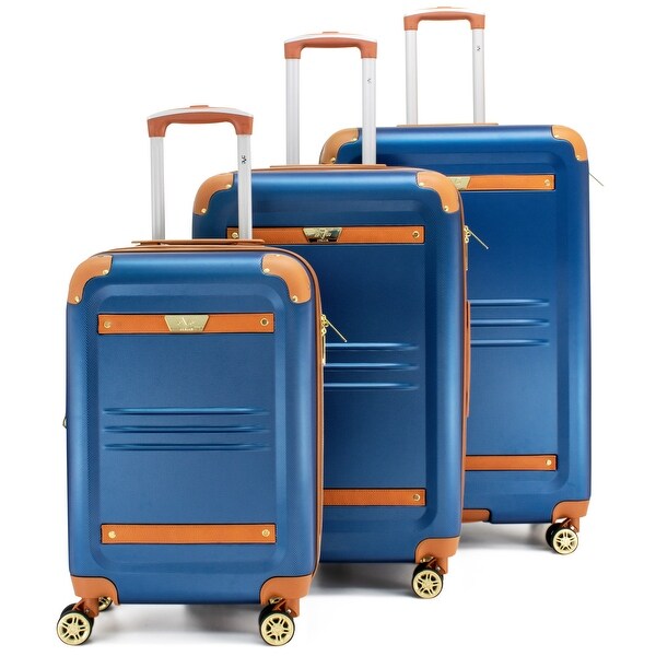 vintage luggage sets with wheels