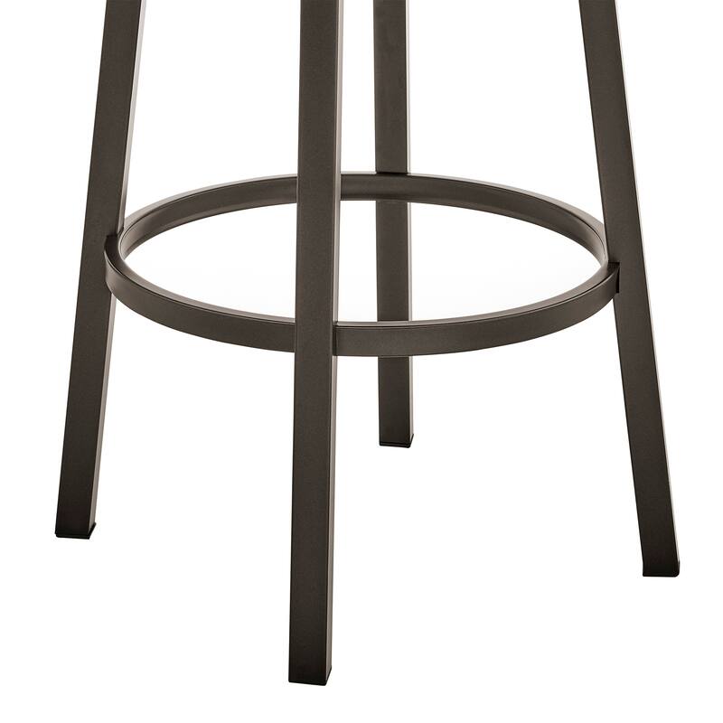 Cohen Modern Swivel Bar Stool, Upholstered Counter Chair with Metal Frame