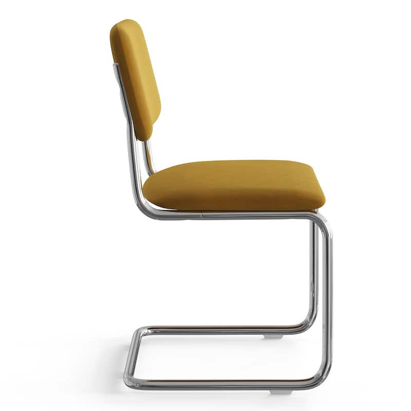 Hayward Velvet Side Chair Chrome Frame (Set Of 2)