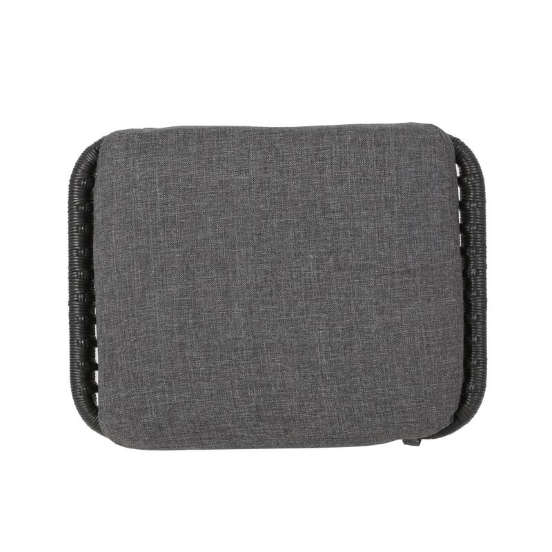 Montana Faux Rattan Outdoor Patio Ottoman Comfortable choice, multiple functions, classic design