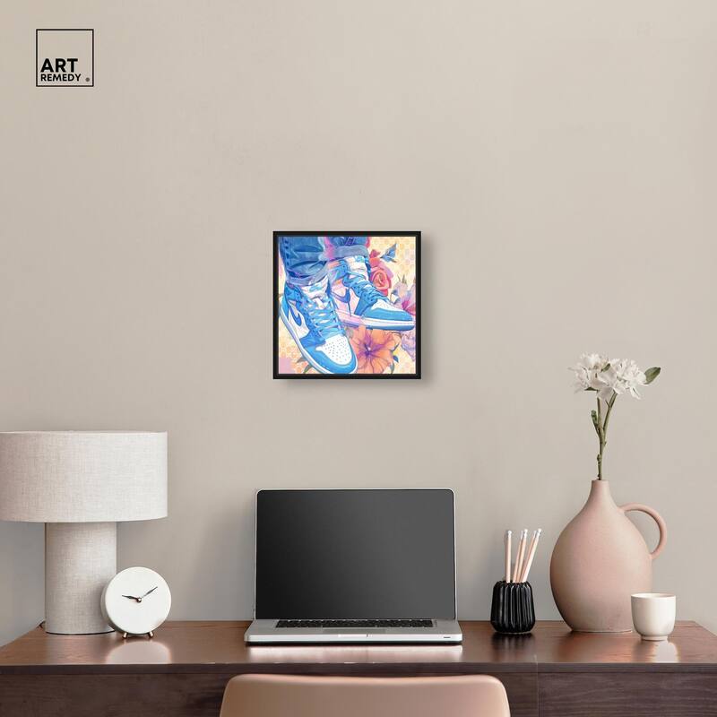 Sneakers in Bloom Canvas by Art Remedy