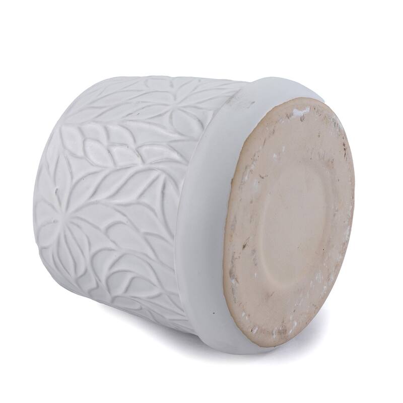 Ceramic Planters with Drainage Hole - Frost Proof Indoor Outdoor Flower Pots, 2pc