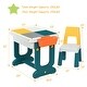 preview thumbnail 10 of 8, Gymax 5 in 1 Kids Activity Table Set w/ Chair Toddler Luggage Building - See Details