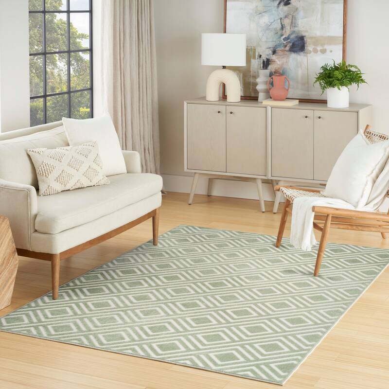 Nourison Casual Indoor only Geometric Area Rug