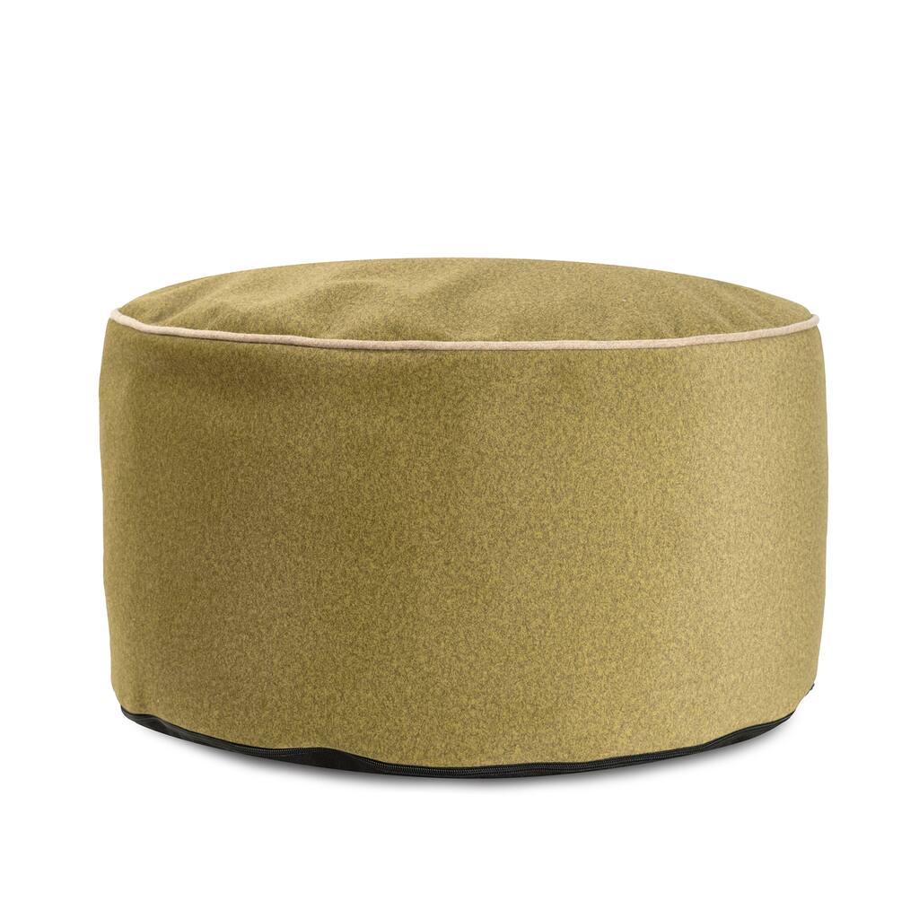 Qiviut Green Foot Pouf