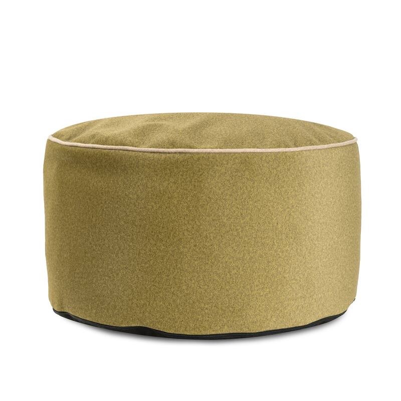 Qiviut Green Foot Pouf