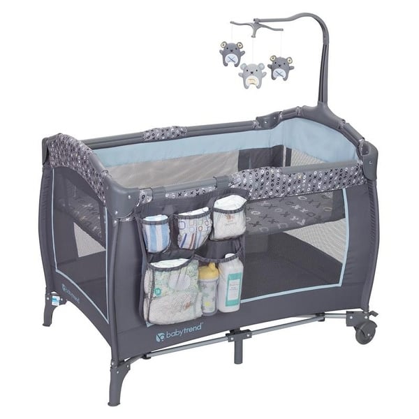 slide 2 of 7, Baby Trend Trend-E Nursery Center Starlight Blue