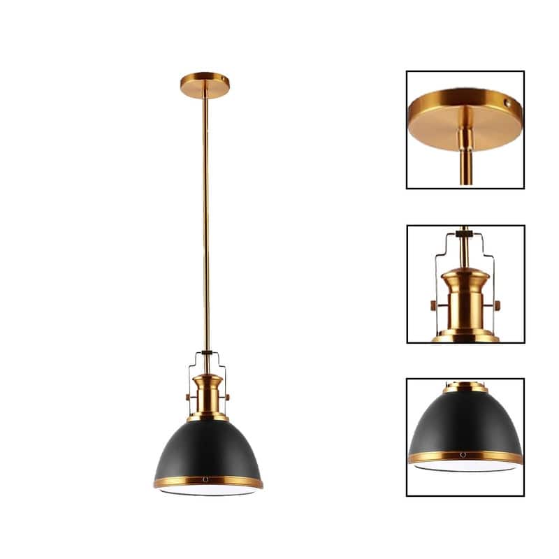 1 Light hanging lighting black/Brass gold island lights iron pendant lights