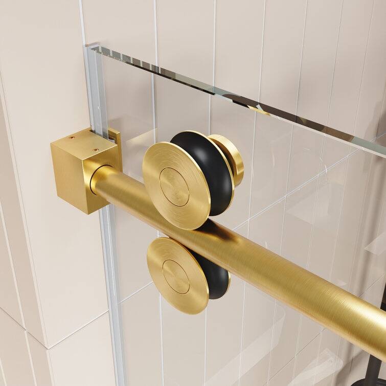 DeerValley Concord 56" - 60" W x 76" H Single Sliding Frameless Shower Door