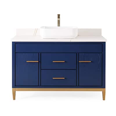 48" Tennant Brand Modern Style Beatrice Vessel Sink Bathroom Vanity