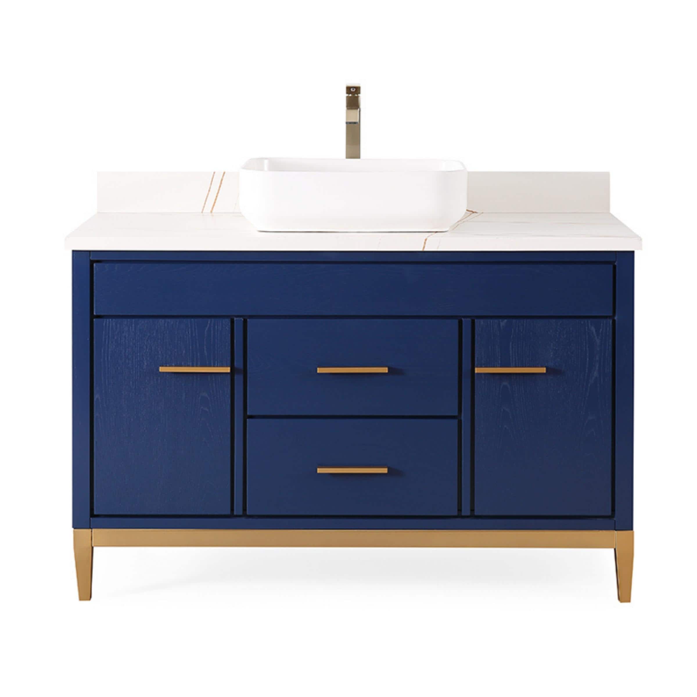 48" Tennant Brand Modern Style Beatrice Vessel Sink Bathroom Vanity