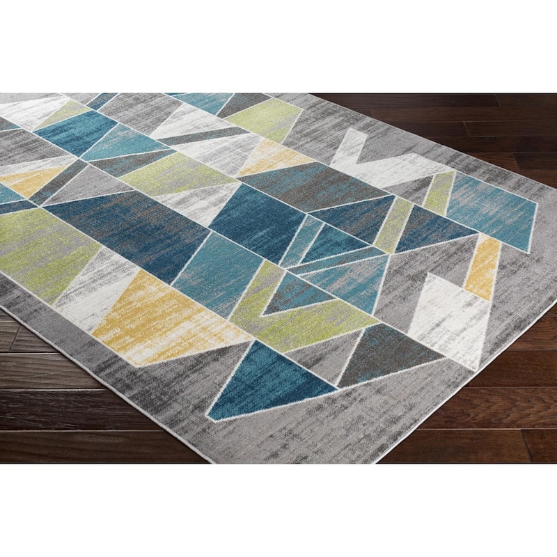 Livabliss Mid-Century Modern Rafetus Geometric Area Rug