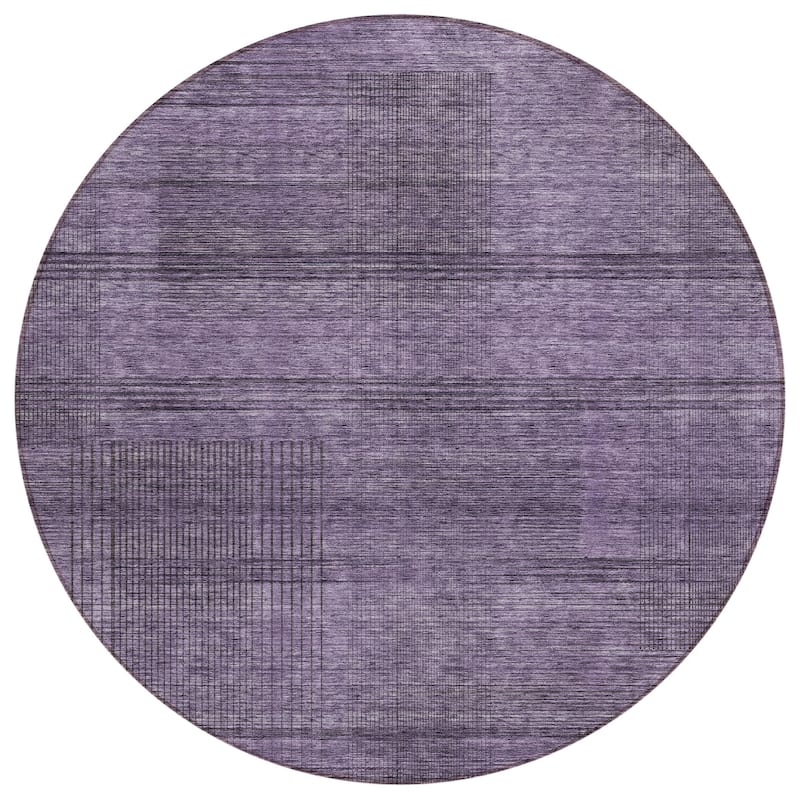 Machine Washable Indoor/ Outdoor Chantille Contemporary Imprints Rug
