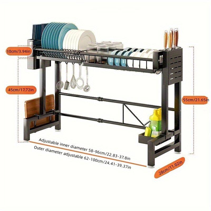 Retractable Dish Drain Rack - single layer