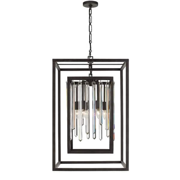 slide 2 of 11, Crystorama Lighting Group Hollis 8 Light 21" Wide Chandelier with Forged Bronze
