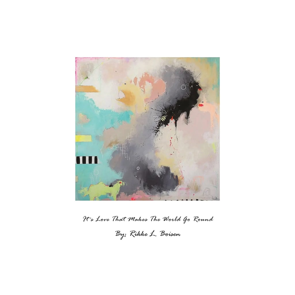 "It's Love That Makes The World Go Round" by Rikke Londager Boisen Canvas Print
