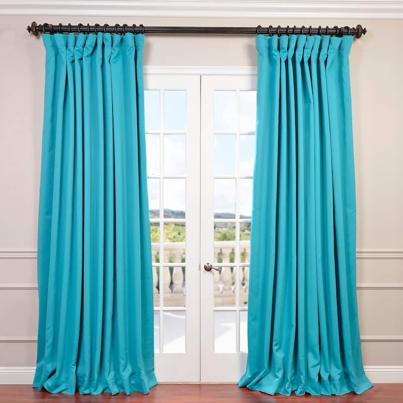 Exclusive Fabrics Extra Wide Room Darkening 108-inch Curtain (1 Panel)