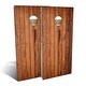 preview thumbnail 8 of 6, Wood Plank Outdoor Cornhole Board Set All-Weather 2x4 - Include Carrying Case