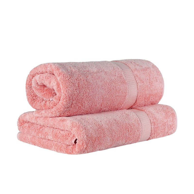 Superior Egyptian Cotton Pile Heavyweight Bath Sheet Set of 2