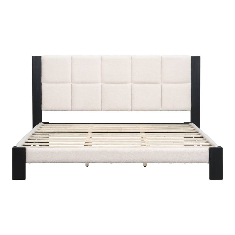 Christopher Knight Home - Octavian Boucle Bedframe with Headboard