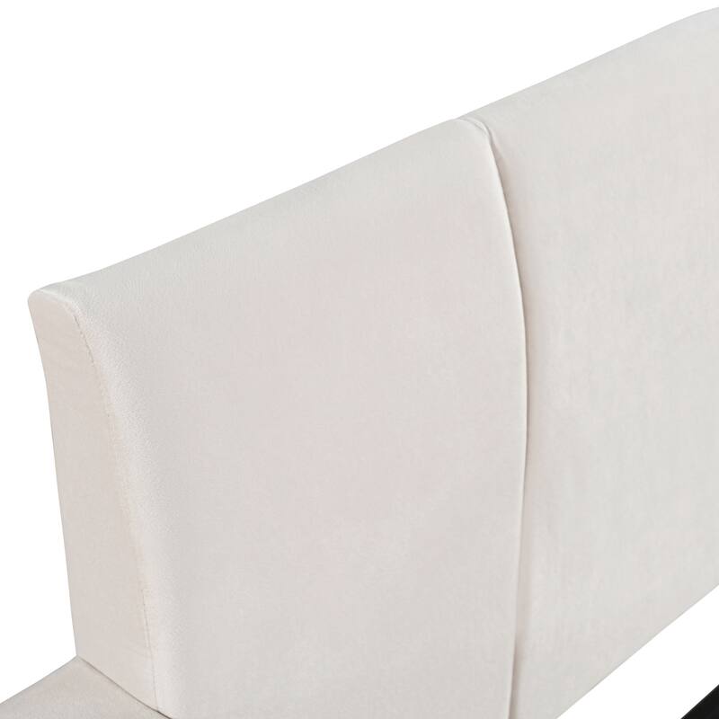 Upholstered Grounded Bed with Mother and Child Bed