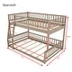 preview thumbnail 14 of 18, Full XL over Queen Bunk Bed with Ladder and Guardrails