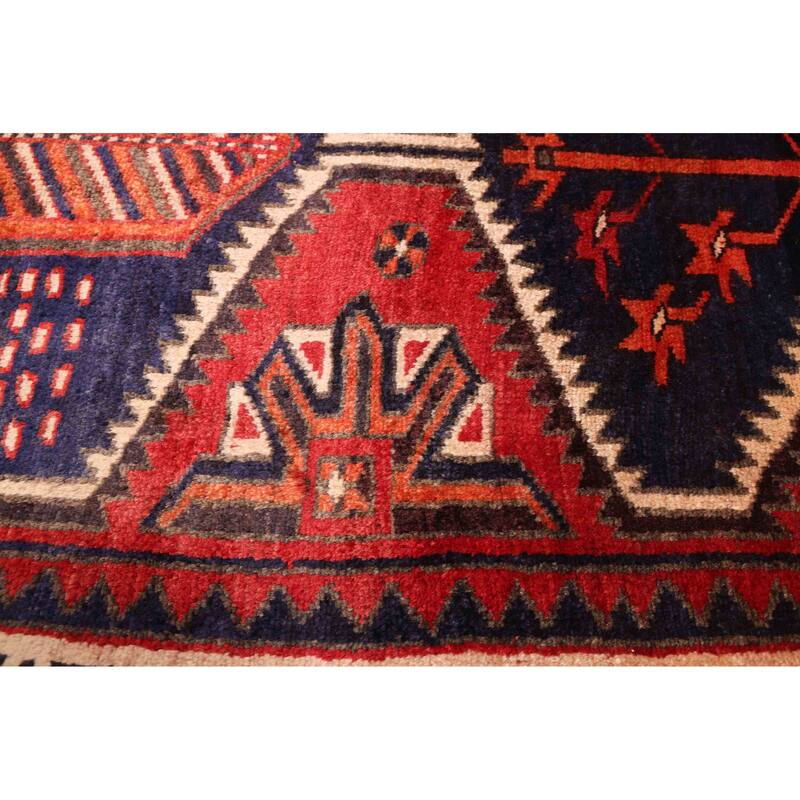 ECARPETGALLERY Hand-knotted Melis Vintage Red Wool Rug - 5'7 x 6'3