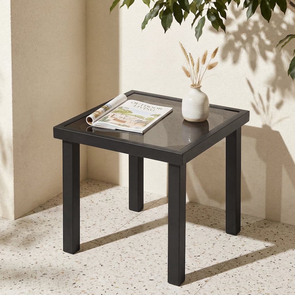 All Weather Outdoor Side Table - 17.32'' H X 17.71'' D X 17.71'' W