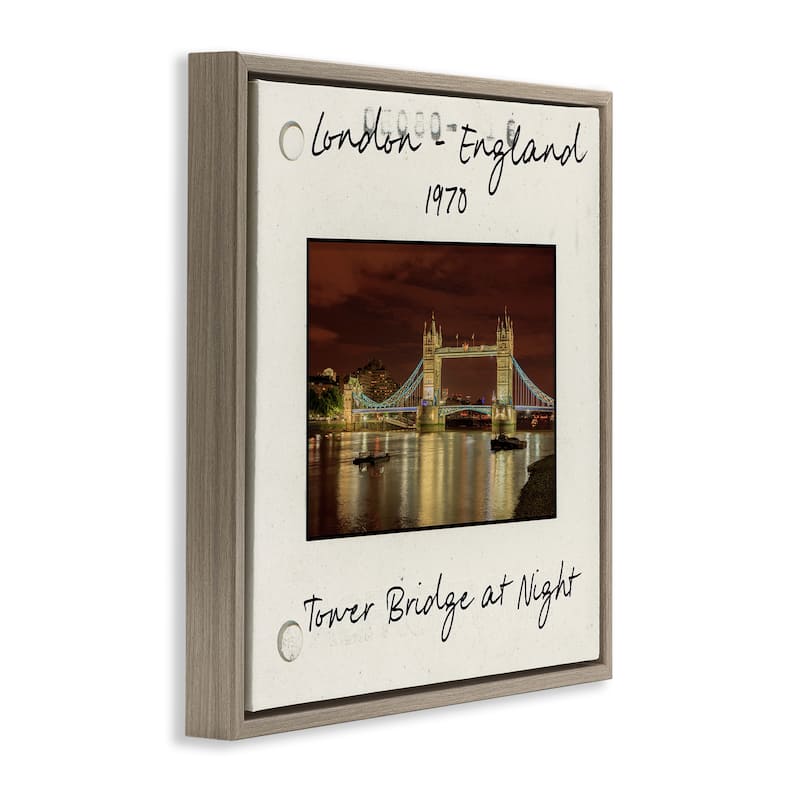 Stupell London England Travel View Framed Floater Canvas Wall Art Design By Danita Delimont