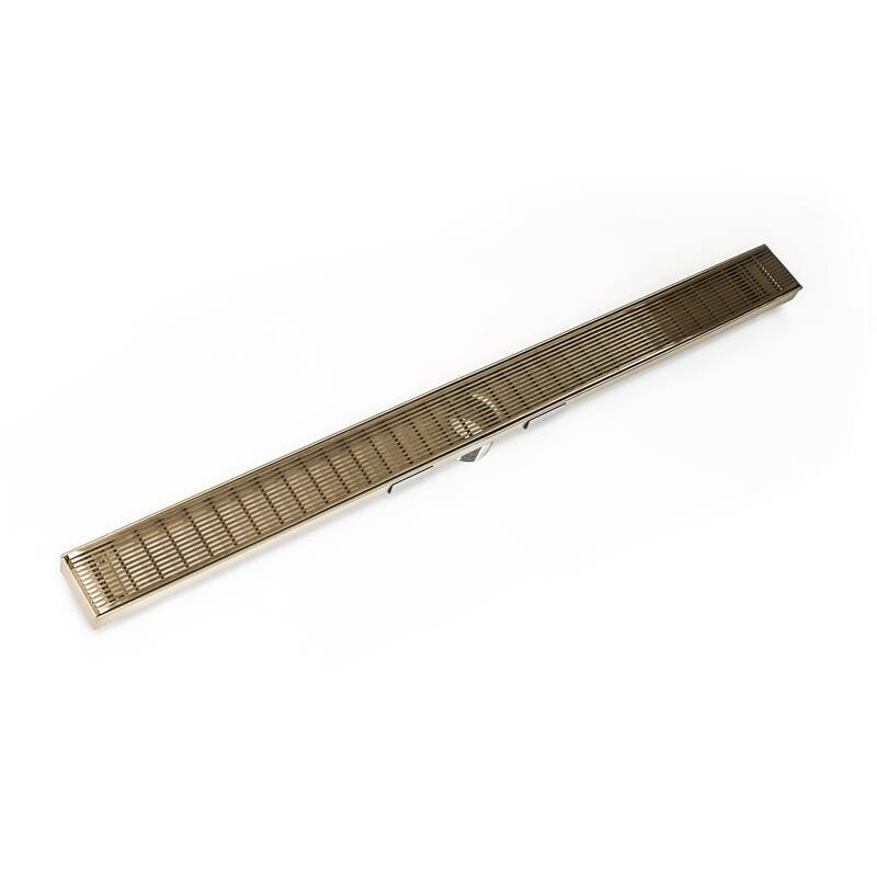Infinity Drain SAS 6536 36" S-AS 65 Linear Drain Complete Kit with 2 - Satin Champagne