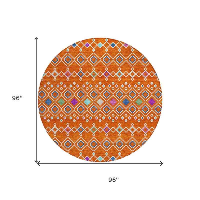HomeRoots Geometric Modern Rectangle Outdoor Rug
