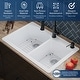 preview thumbnail 81 of 89, Karran Drop-In Quartz 33 in. 1-Hole 60/40 Double Bowl Kitchen Sink Kit
