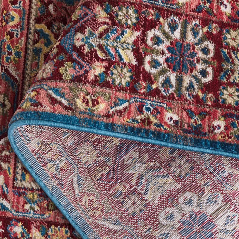 SAFAVIEH Kashan Marybeth Oriental Rug with Fringe