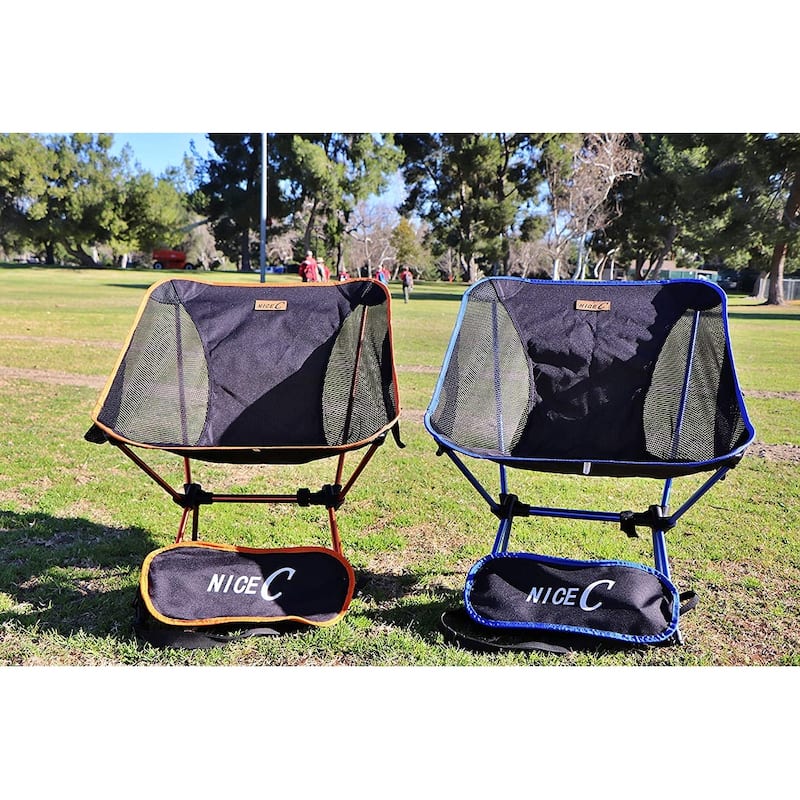 Ultralight Portable Folding Camping Backpacking Chair Compact & Heavy Duty Outdoor, Camping, with 2 Storage Bags&Carry Bag