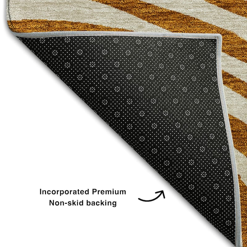 Premium Washable Super Soft Modern Mesmerize Mayfield Rug