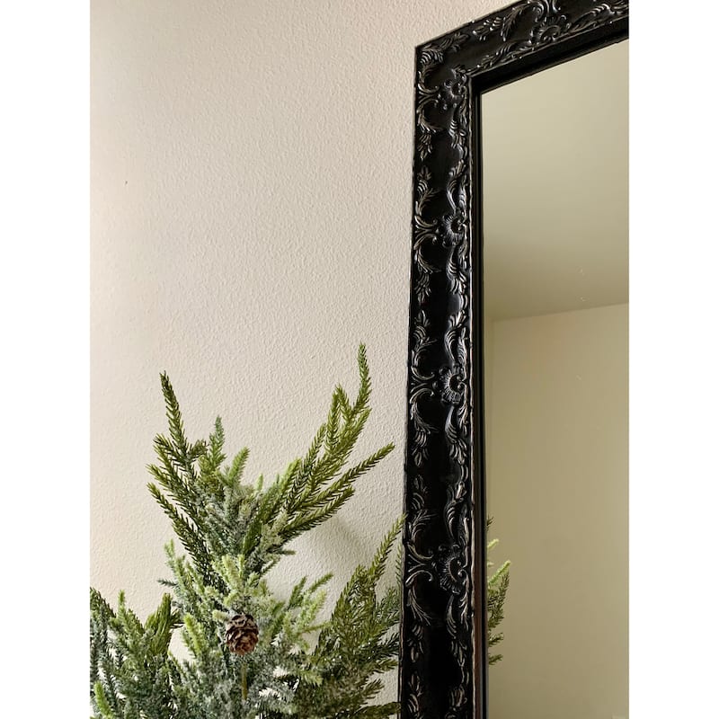 Frame My Mirror Antique Satin Nickel Wall Mirror, Maricopa Design