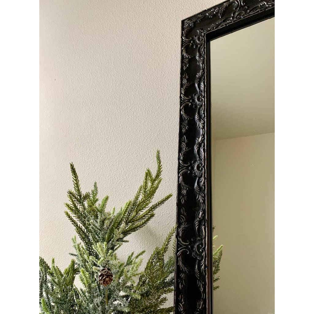 Frame My Mirror Antique Satin Nickel Wall Mirror, Maricopa Design