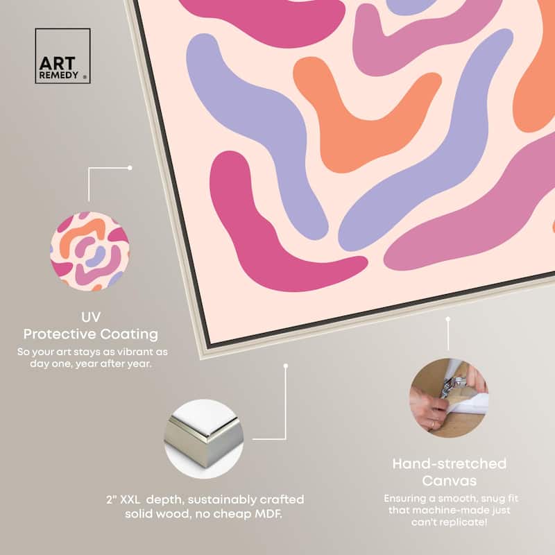 Petals Floral Form Canvas by Art Remedy