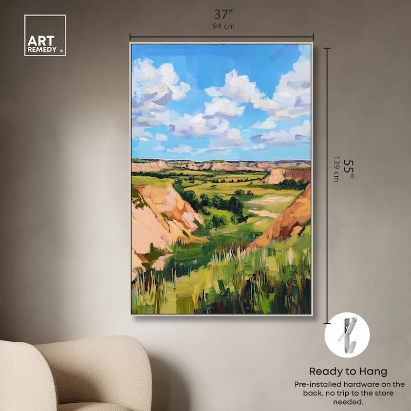 Rolling Hills and Sky I Canvas by Art Remedy