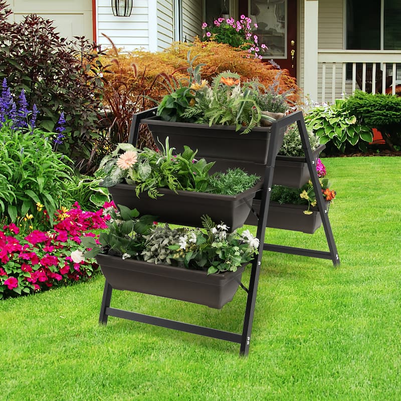 Costway 31”H Raised Garden Bed 3 Tier Vertical Planter - See Details