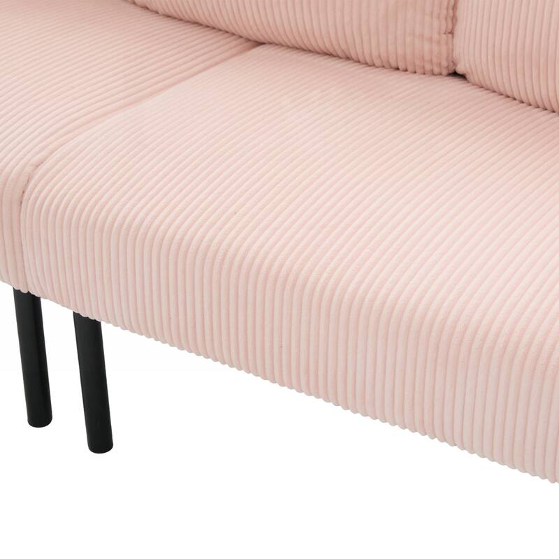 Oversized Loveseat, Modern & Plush Double-seater Sofa, Corduroy Upholstered Couch