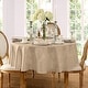 preview thumbnail 10 of 40, Elrene Barcelona Damask Elegant Fabric Tablecloth 70" round - Beige