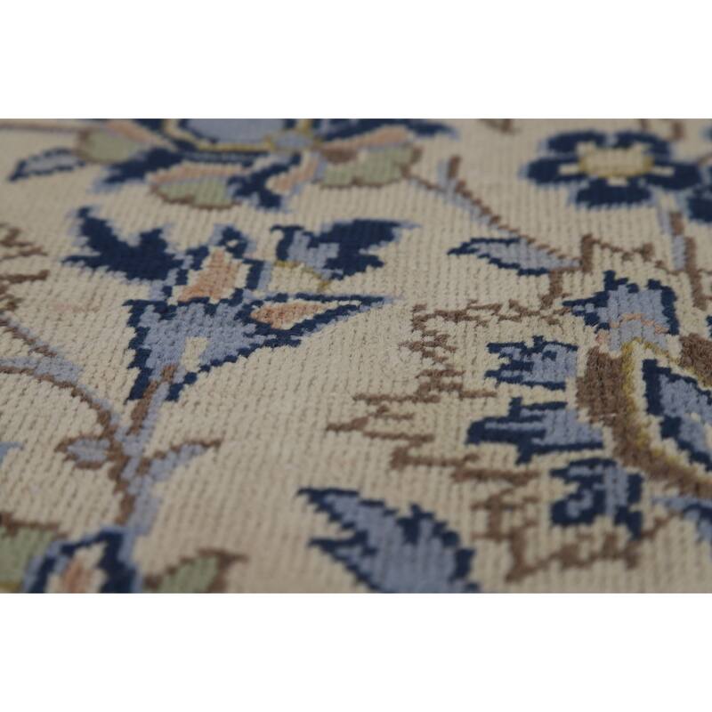 Traditional Kashan Persian Vintage Area Rug Handmade Wool Carpet - 8'0" x 12'3"