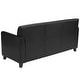 preview thumbnail 2 of 1, Benville Modern Black Leather Sofa