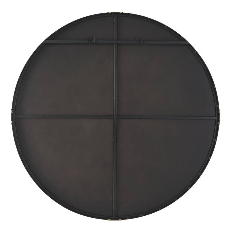 Uttermost 09882 CLIP 42-1/2" Diameter Circular Framed Bathroom Mirror
