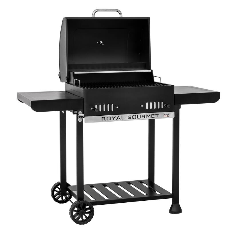 Royal Gourmet 24-Inch Movable Black Charcoal BBQ Grill