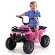 preview thumbnail 34 of 53, 6V Kids Ride On Electric ATV with LED Headlights and MP3 Player - 29.5" x 18" x 22" (L x W x H) Pink