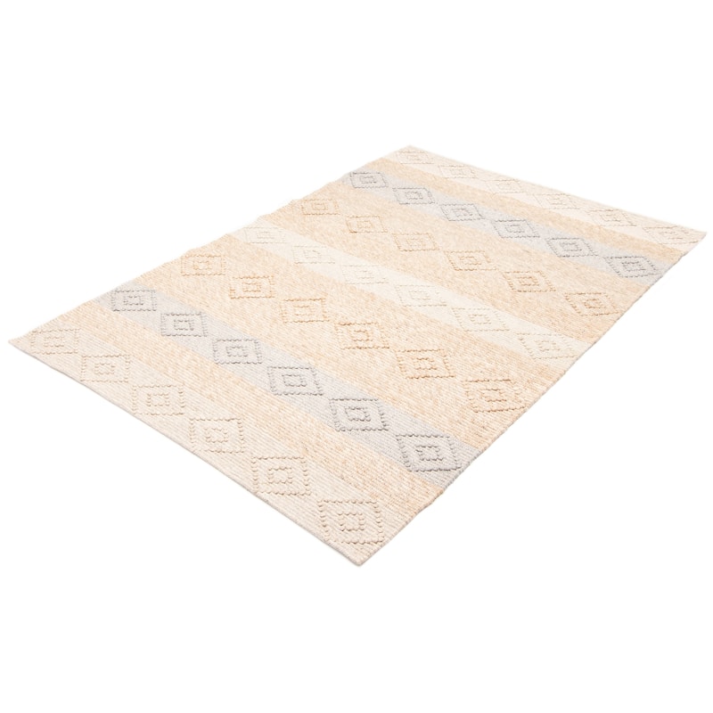 ECARPETGALLERY Braid weave Sienna Brown Wool Rug - 6'3 x 9'1